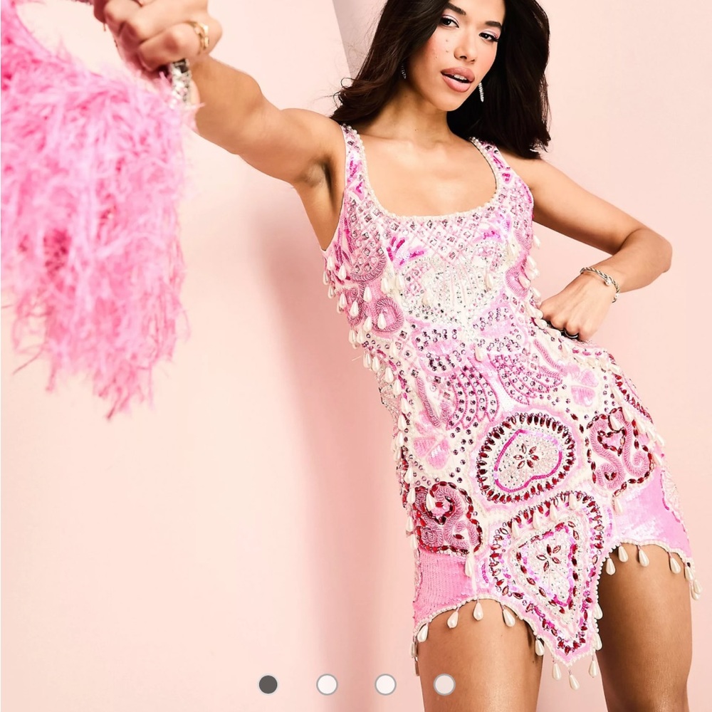 LOOKING FOR EMBELLISHED PINK DRESS